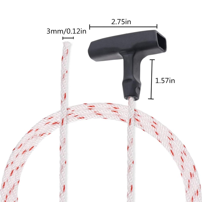 Recoil Starter Handle Hand Grip Rope For STIHL MS170 MS180