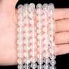 XIANNVXI Natural Stone Rock Crystal Quartz Beads for Threading with