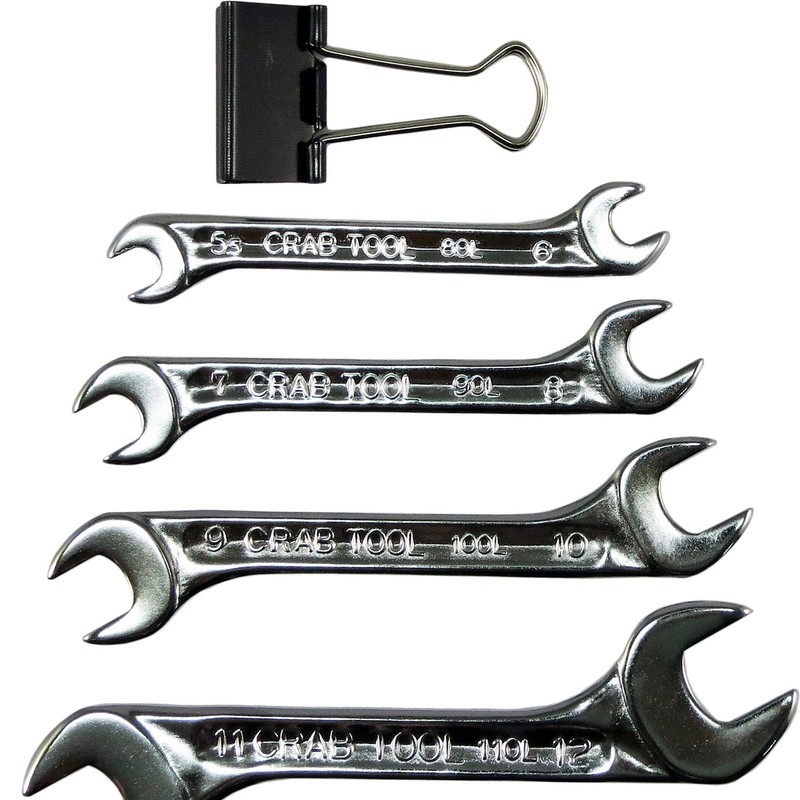 CRAB TOOL MX-400 Mini Wrench Set, Set of 4