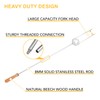 Begatter Heavy Duty Hot Dog Roasting Sticks for Campfire, Extendable