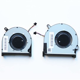 Fleshy Leaf CPU+ GPU Cooling Fan Replacement for Dell Inspiron 15-7590 7590 7591 P83F Series DFS5K12114262D FM6A DFS5K22115371D FM69 0MPHWF 0861FC