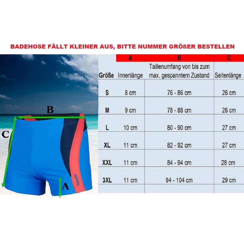 Zagano Adam Lipski, Men’s Swimming Trunks, Extremely Durable, Tight-Fitting Swimming