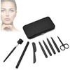 9 Pcs Professional Tweezer Set Eyebrow Removal Portable Clip Stainless