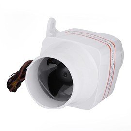 Universal Inline Blower Fan, 75mm Exhaust Ventilation Fan for Bilge Vent Fan Ventilation Boat Motorhome, 12V Silent Quiet Marine Blower Exhaust Hose Vent Fan
