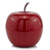 Homeroots 11" Red Aluminum Decorative Apple Tabletop Sculpture