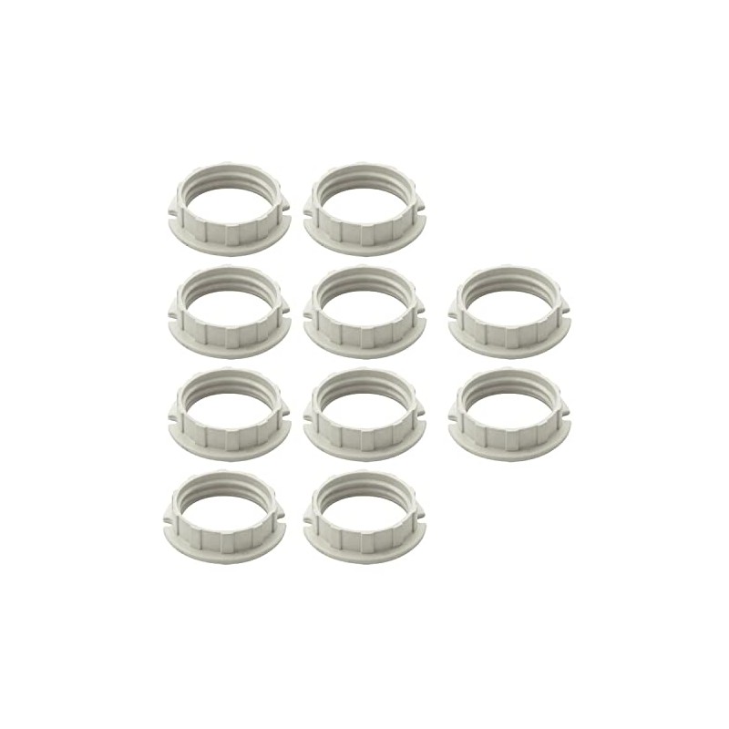 G9 Plastic Shade Ring,Lampshade Ring for G9 Lamp Holder-White (10)