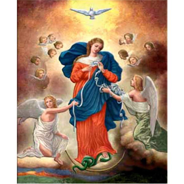Mary, Our Lady Untier (Undoer) of Knots 8x10 Print suitable