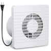 Hose Vary 4 Inch Wall-Mounted Exhaust Fan, Small Bathroom Fan,