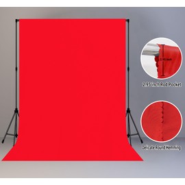 LYLYCTY 10x20FT Large Red Screen Backdrop Background for Photography, Photo Backdrop for Photoshoot, Party, Video KLY30