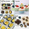 SmartKitch Silicone Cupcake Liners 36pcs Silicone Lunch Box Dividers，Non-Stick Silicone