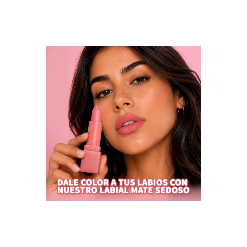 ULTRAMO Labial Mate Sedoso, Labial de Color Duradero, 6 Colores