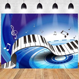 Music Piano Keys Backdrop for Music Party Decorations MEETSIOY 7x5ft Abstract Photography Backdrop Music Stage Background Themed Party Photo Booth Backdrop NANMT667