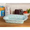 Golden Rabbit Enamelware - 9" square Brownie Pan (Sea Glass