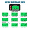 Runleader Digital Self Powered Hour Meter Tachometer,RPM Alert, Multiple Maintenance