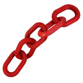 QUEENSDOWN Decorative Wood Chain Link Modern Boho Home Farmhouse Decor, 5 Link Chain Decor Hand-Carved Wooden Aesthetic Crafts, Sustainable Pine Wood for Shelf, Living Room, Rustic Country