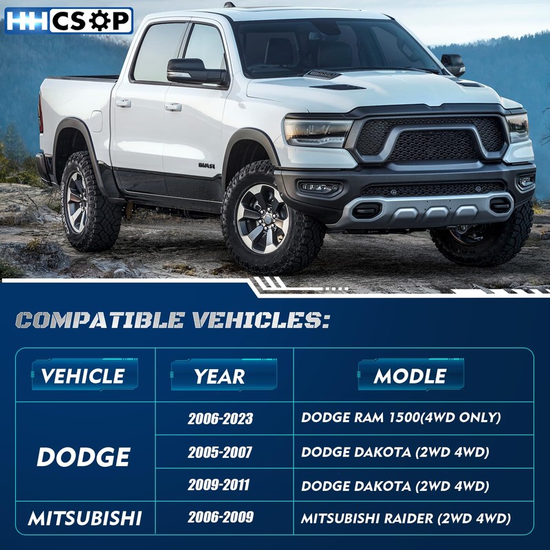 HHCSOP 2" Front Leveling Lift Kit for 2006-2023 Dodge Ram