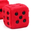 YGMONER Couple 2.75” Fuzzy Dice with Leather Dots Retro Car