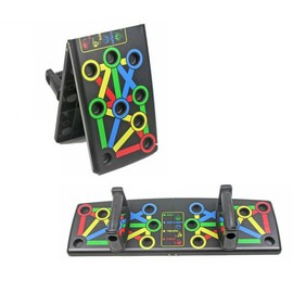 UNIBOS | Pushup Bars Stands Handles Set for Men and Women Workout, Foldable 14 in 1 Press Up Boards, Home Workouts (Push Up Board)