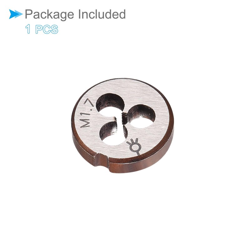 CoCud Metric Adjustable Round Die, M1.7 X 0.35, Alloy Steel