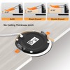 MAILCOS 12 Pack 4 Inch 5CCT Black Ultra-Thin LED Recessed
