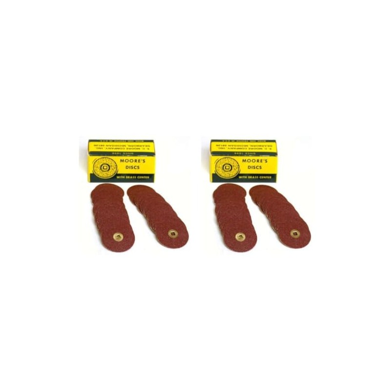 100 Adalox Abrasive Sanding Discs, 7/8" Diameter, Medium Grit