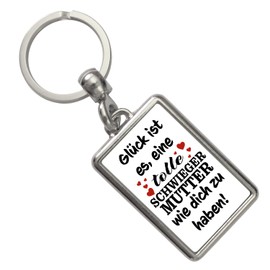 speecheese Great Mother in Law Lucky Keyring as a Small Lucky Charm for Mother's Day or Christmas Best Mother-in-law in the World Who Makes Everything for You in Various, standard