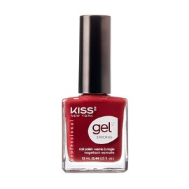 KISS NEW YORK Gel Strong Nail Polish 0.44oz - KNP002 Secret Pearl (KNP082 - Crushed Cranberry)