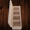 WooDeeDoo Tea Box with Wooden Compartment, Wood, 4 Compartments