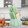 Knife Set, Howashin 15 Pieces Kitchen Knife Set with Built