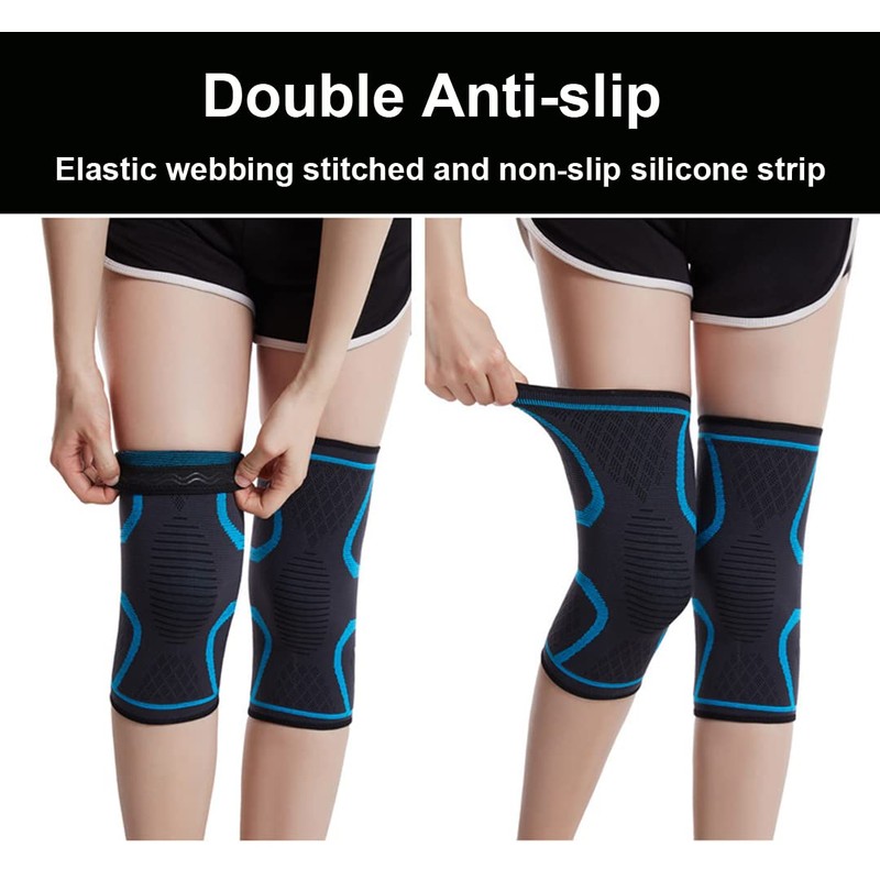 Knee Braces for Knee Pain, 2 Pack Knee Pads Knee