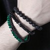 4Pcs Bracelet 6mm Natural Stretch Adjustable Beaded Bracelets for Men