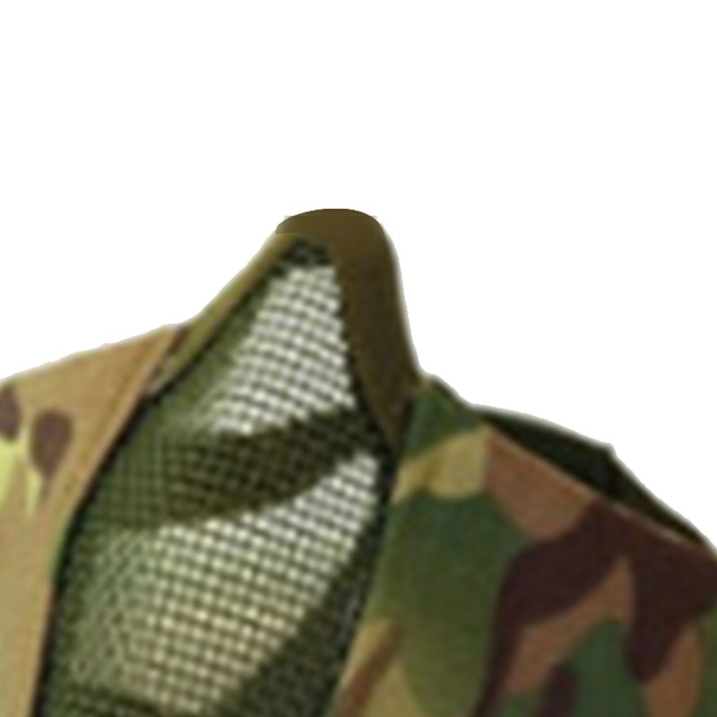 Steel Mesh Protective Face Shield Half Face Oxford Cloth Breathable