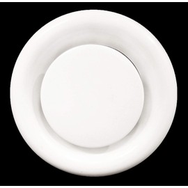 8" Round Return Air Vent Grille with Sponge Gasket and Mounting Frame - HVAC Vent Duct Register Cover [Outer Dimensions: 10"]