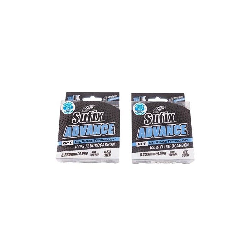 Sufix Fluorocarbone Advance Fc G2-91m - Clear - D.0.24mm -