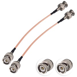 Boobrie RG316 Cable BNC Male to Male Cable 15 cm Coaxial Cable RG316 50Ohm BNC to BNC Male Cable HD-SDI Cable for CCTV DVR Video Signals Antenna Portable Amateur Radio Scanner