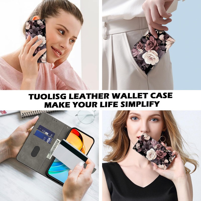 TUOLISG Case for A16 5G with Magnetic Closure, Flip Function,