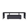 ZJMTOCYU Elegant LED TV Stand with Remote Control and Toughened