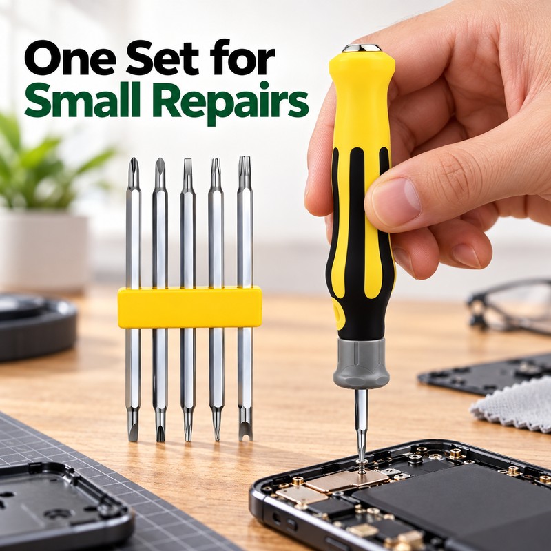 2pcs 7-in-1 Precision Screwdriver Set – Durable Interchangeable Repair Tools