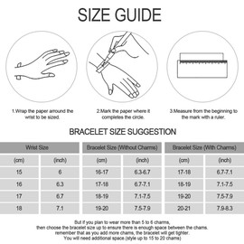 BEVALY 7.5in/19cm Mouse Snake Chain Charm Bracelet 925 Sterling Silver Bead with 5A Cubic Zirconia for Women Gift for Her