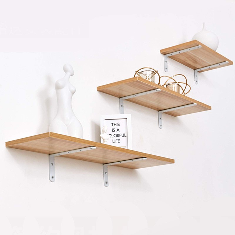 Pack of 4 Angle Shelf Brackets, Bolatus L Angle Shelf