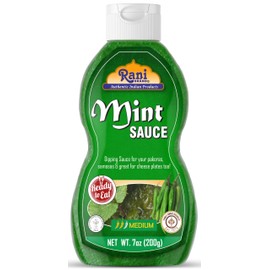 Rani Mint Sauce (Savory Dipping Sauce) 7oz (200g), Ready to eat, Vegan ~ Gluten Free | NON-GMO | Kosher | Indian Origin