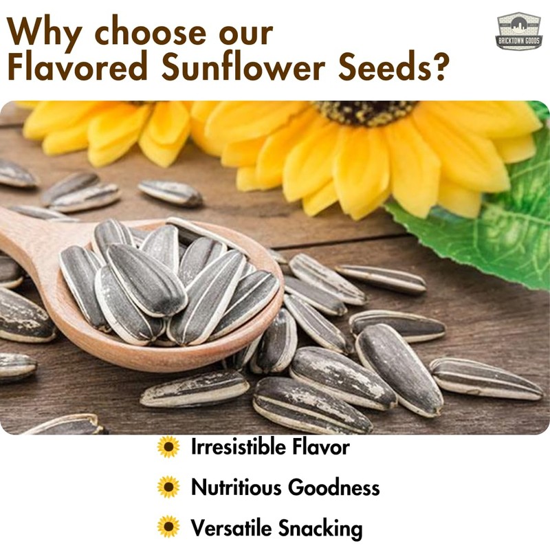 Bricktown Goods Salt and Balsamic Vinegar Flavored Sunflower Seeds -