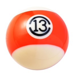 Mavota Pool Ball Shifter Gear Knob Orange 13 Gear Stick Shifter Knob Round Billiard Ball Shifting Lever Handle Fit Most Automatic Manual Car Tuck Transmission Vehicle, W01A13, Orange 13