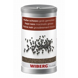 Wiberg - Black Pepper, Coarsely Ground, 520 g, Aroma Safe Spice