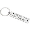 Love You To The Moon And Back Keyring Inspirational Lovers