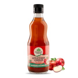 India-Organic's Apple Cider Vinegar with Mother, Raw and Unfiltered, Spanish Red Apples, 500ml