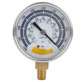 014 Psi -200 Mbar Vacuum Gauges 13×10×3 Pressure Gauge Accurate Gauge Vacuum Pump 0 14 Psi NPT 1 8 Inch Connection 014 PSI Tools