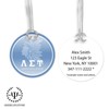 GREEKLIFE.STORE Lambda Sigma Upsilon Luggage Bag Tag (round) - Design: