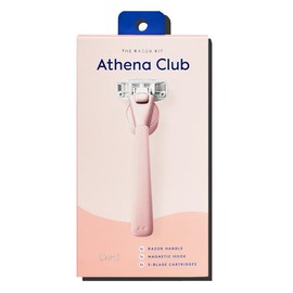 Athena Club Razor Kit | Smooth for Spring | Hyaluronic Acid Serum:_Coral
