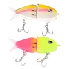 BOXOB 2pcs Mini Glide Bait, Realistic Glide Baits Lifelike Swim